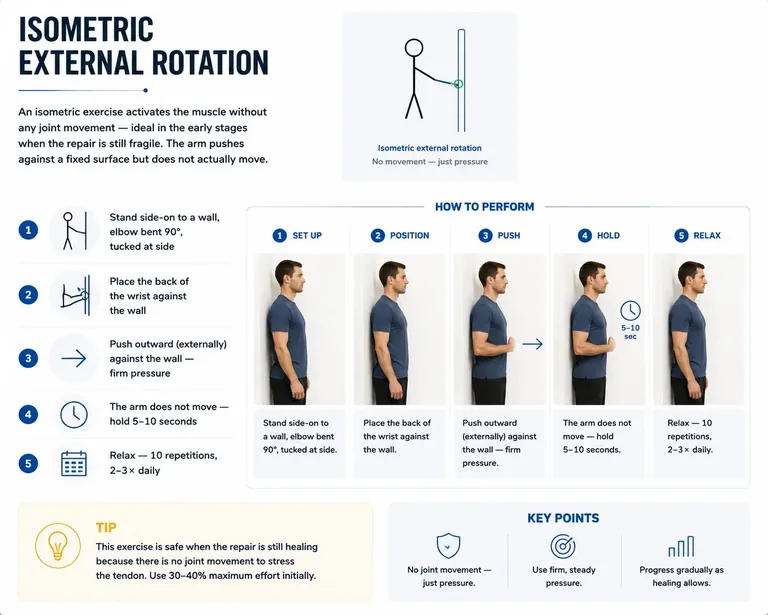 Isometric external rotation