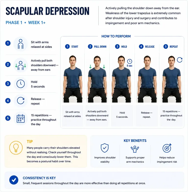 Scapular depression